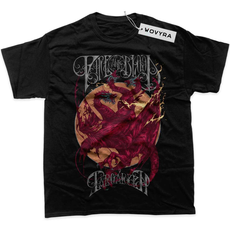 Black WOVYRA House of the Dragon Red Moon Classic Tee