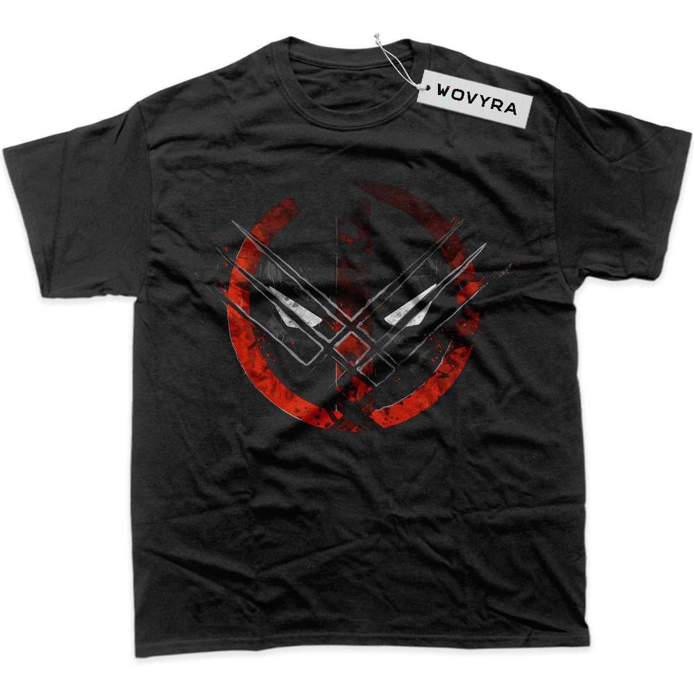 Black WOVYRA Deadpool & Wolverine Claw Emblem Classic Tee