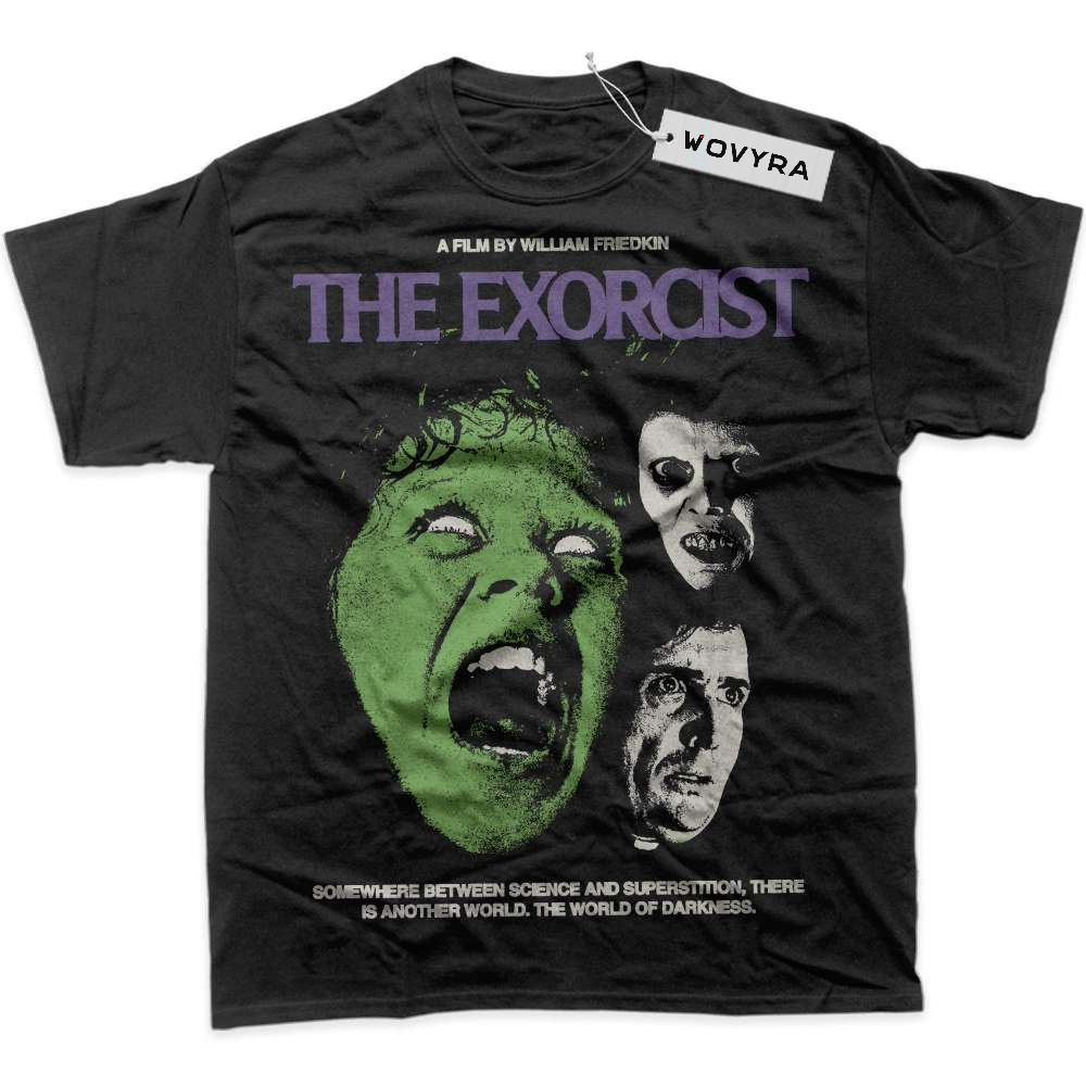 Black WOVYRA The Exorcist Green Face Poster Classic Tee