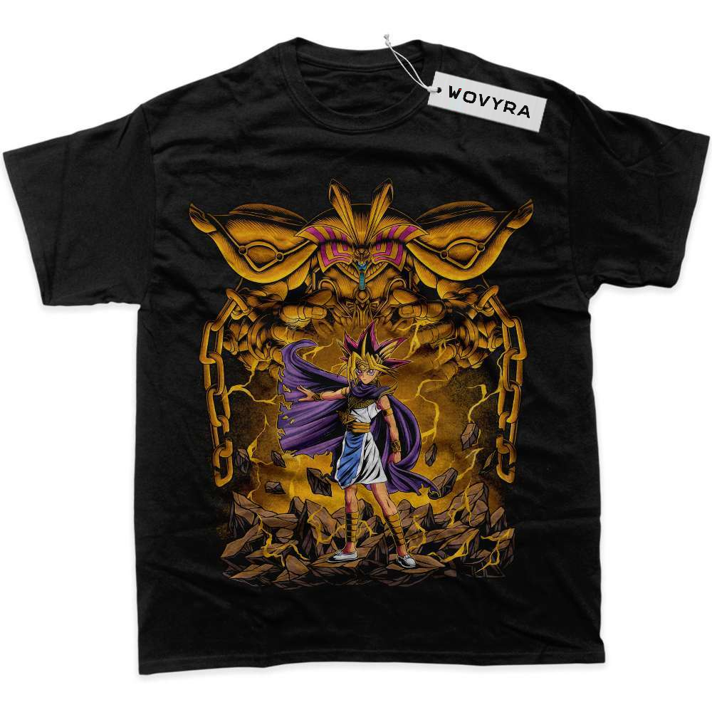 Black WOVYRA Exodia & Yugi Golden Chains Classic Tee