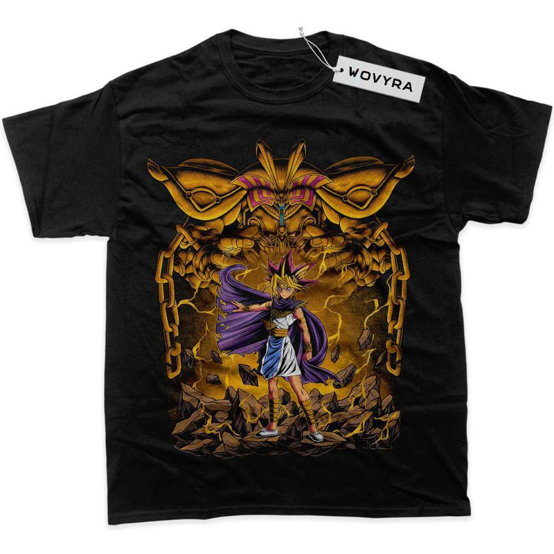 Black WOVYRA Exodia & Yugi Golden Chains Classic Tee