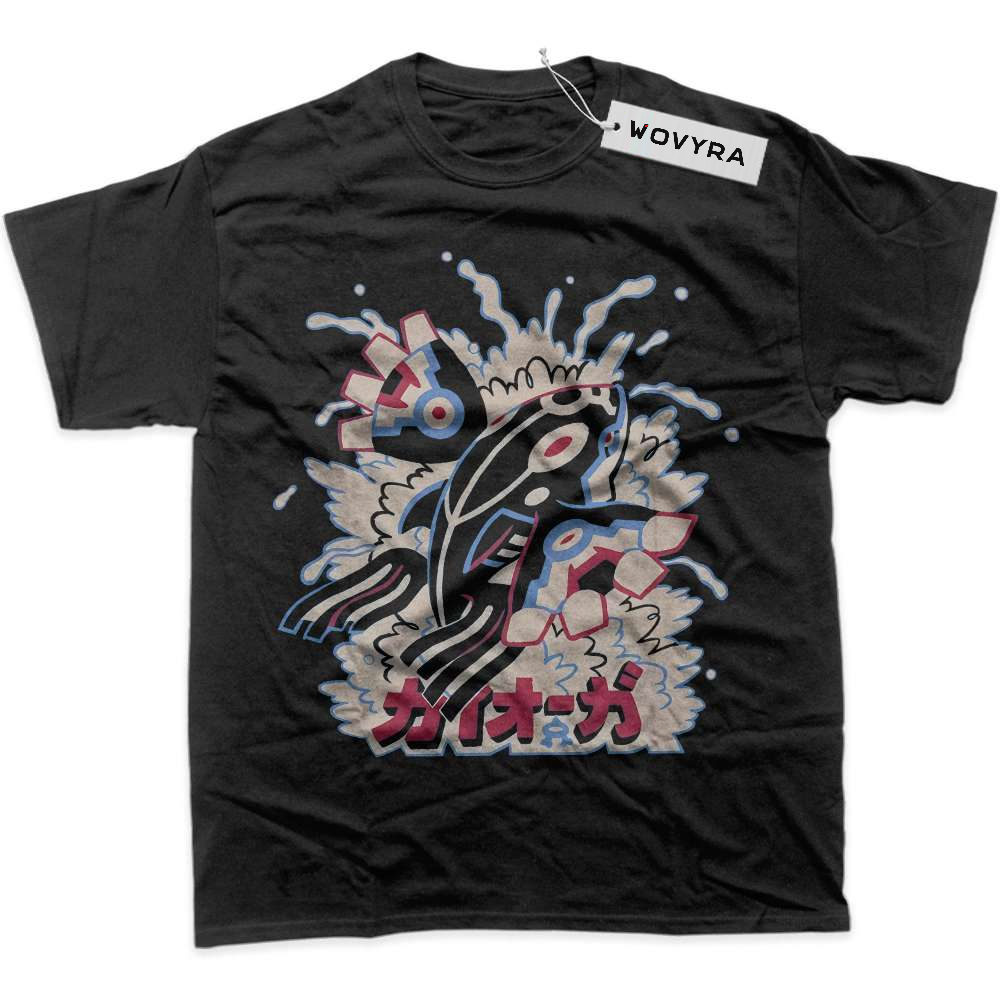 Black WOVYRA Kyogre Pokemon Splash Classic Tee