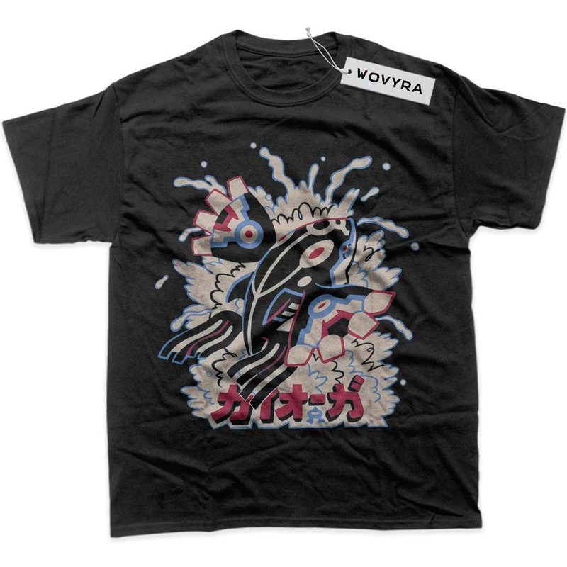 Black WOVYRA Kyogre Pokemon Splash Classic Tee