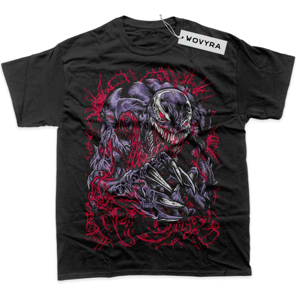 Black WOVYRA Venom Purple Symbiote Collage Classic Tee