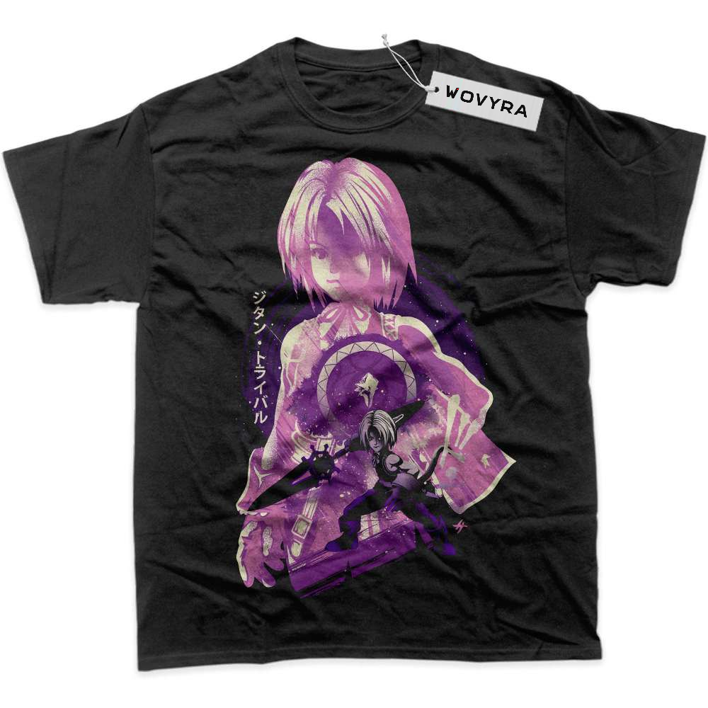 Black WOVYRA Zidane Tribal Final Fantasy IX Purple Panels Classic Tee