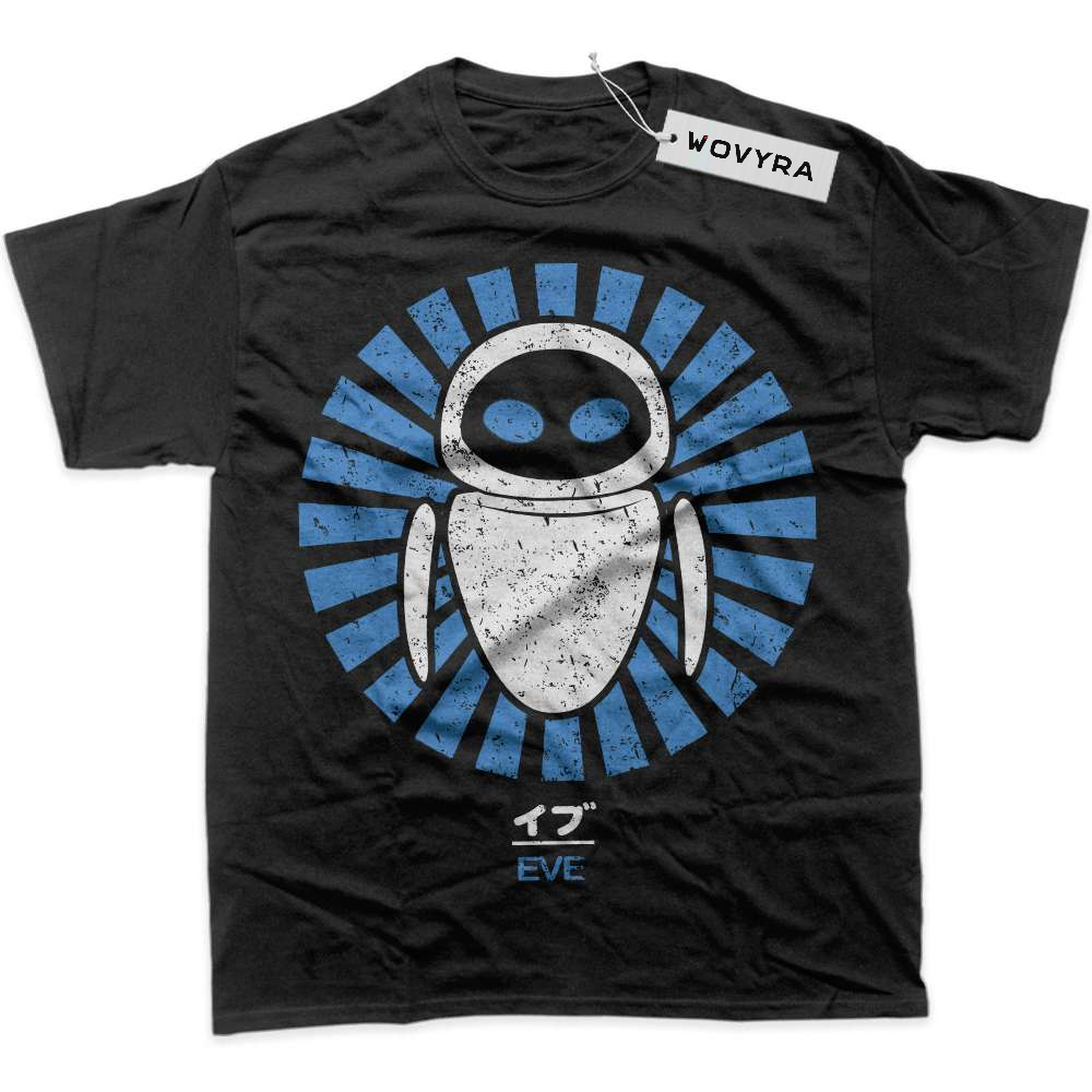 Black WOVYRA EVE WALL-E Blue Sunburst Classic Tee