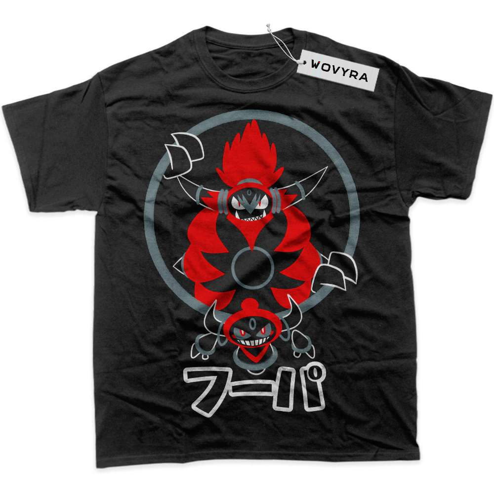 Black WOVYRA Hoopa Pokemon Red Ring Emblem Classic Tee
