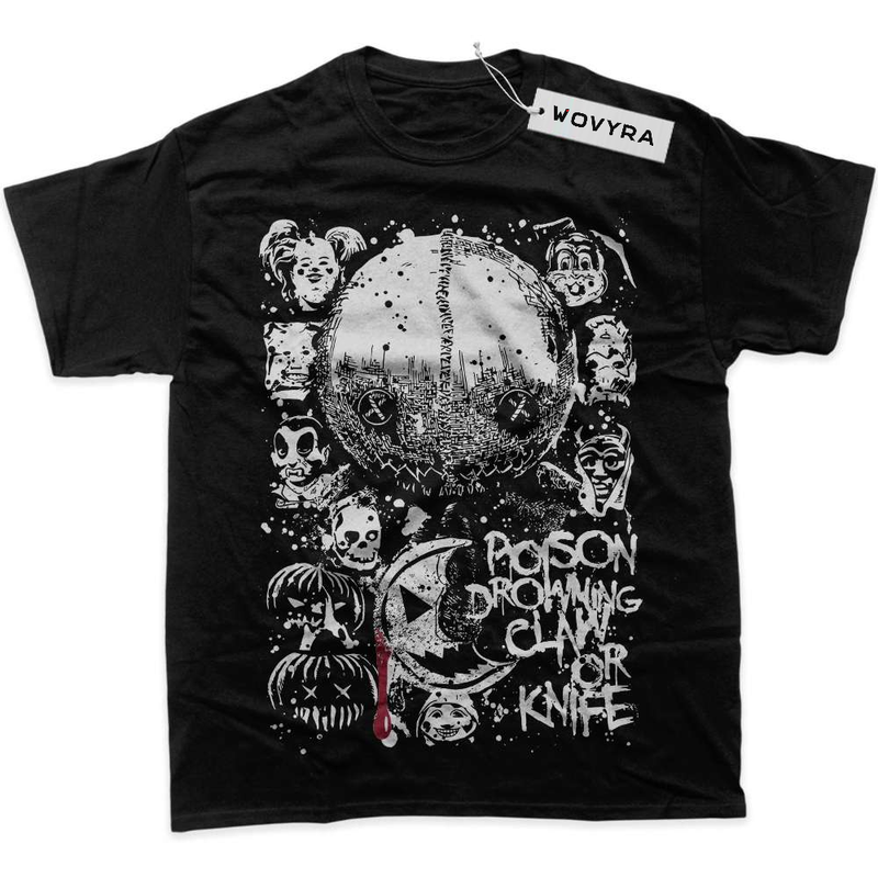 Black WOVYRA Trick 'r Treat Halloween Moon Classic Tee