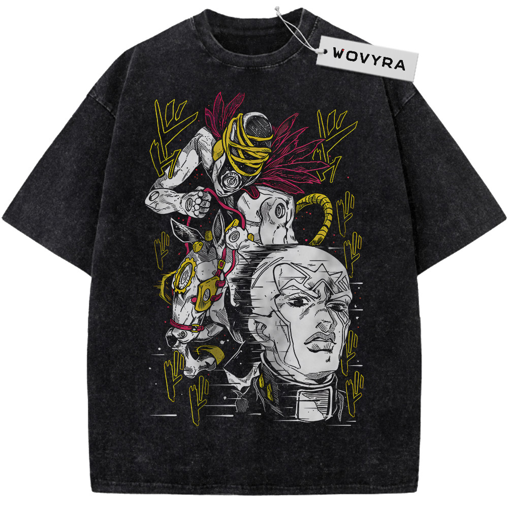 Vintage T-shirt featuring a layered Enrico Pucci and Made in Heaven illustration with yellow accents