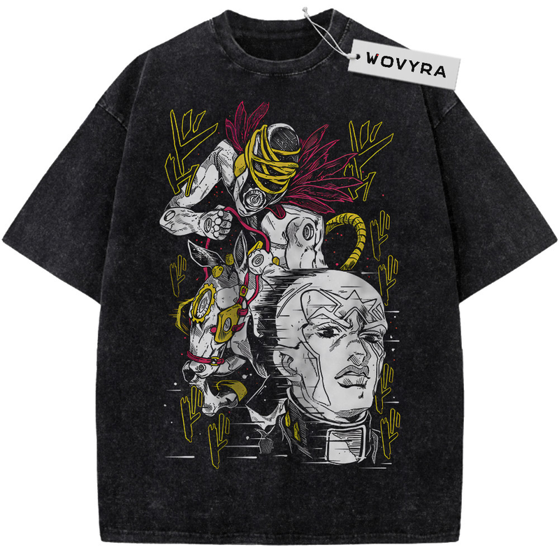 Vintage T-shirt featuring a layered Enrico Pucci and Made in Heaven illustration with yellow accents