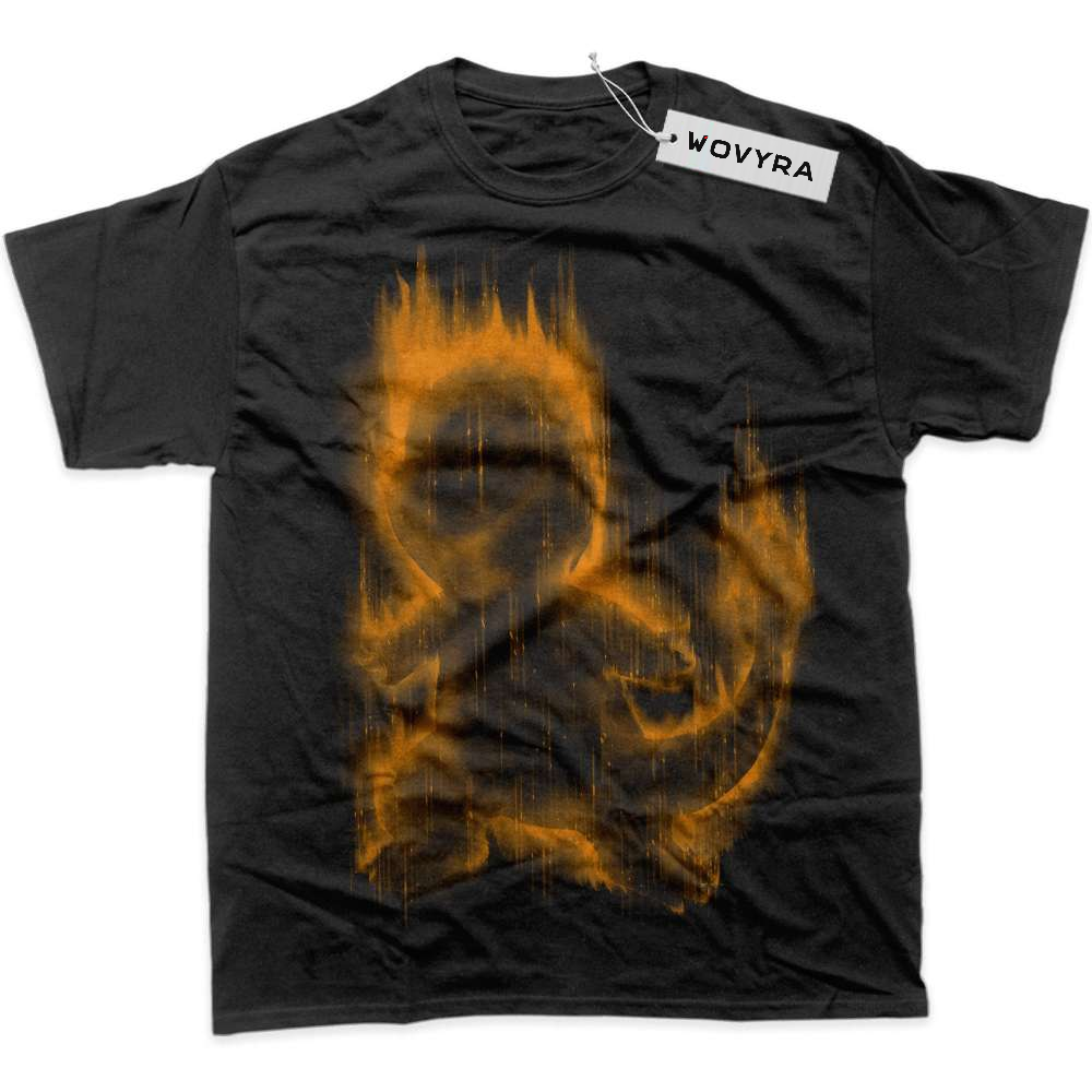 Black WOVYRA Charmander Pokemon Orange Glow Classic Tee