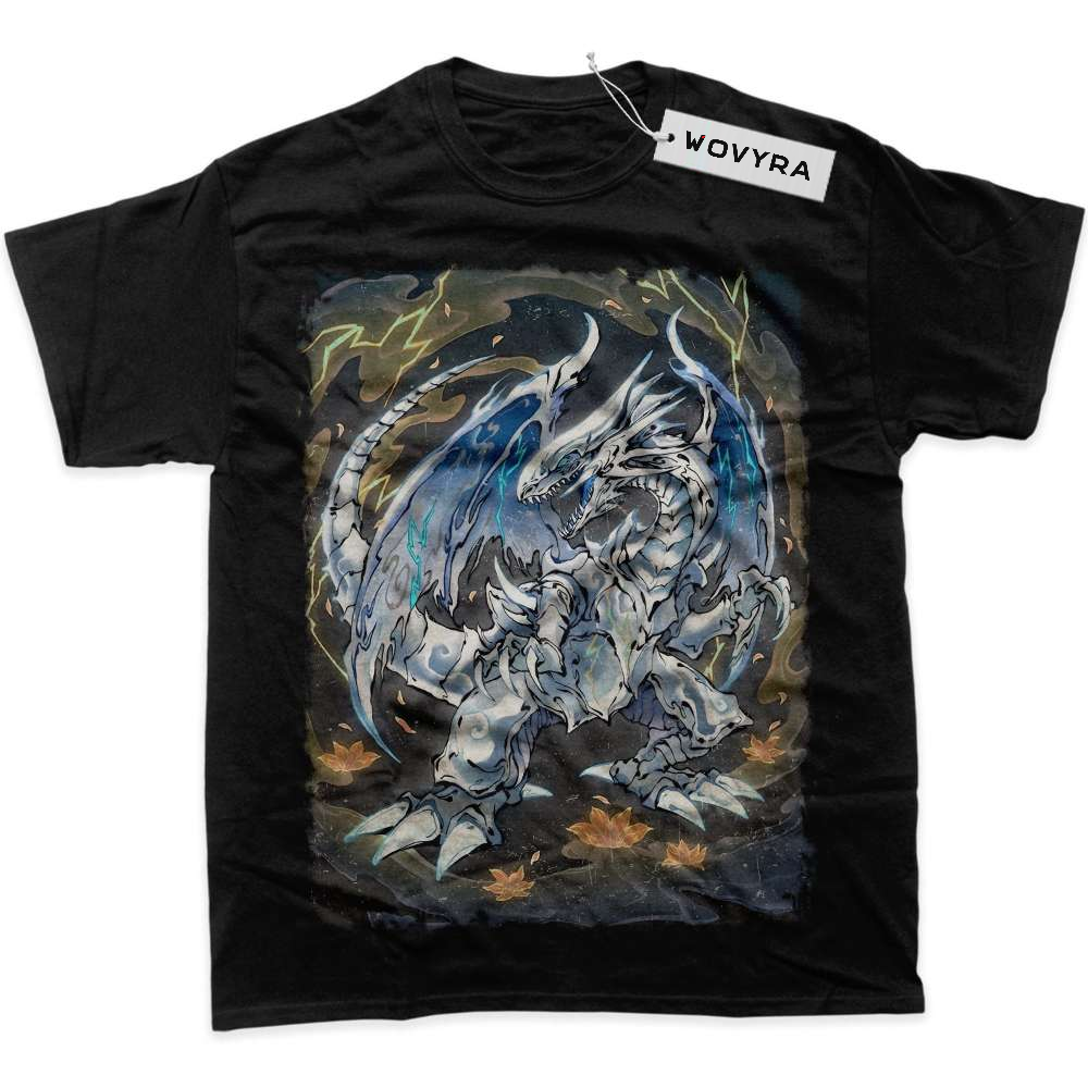 Black WOVYRA Blue-Eyes White Dragon Storm Circle Classic Tee