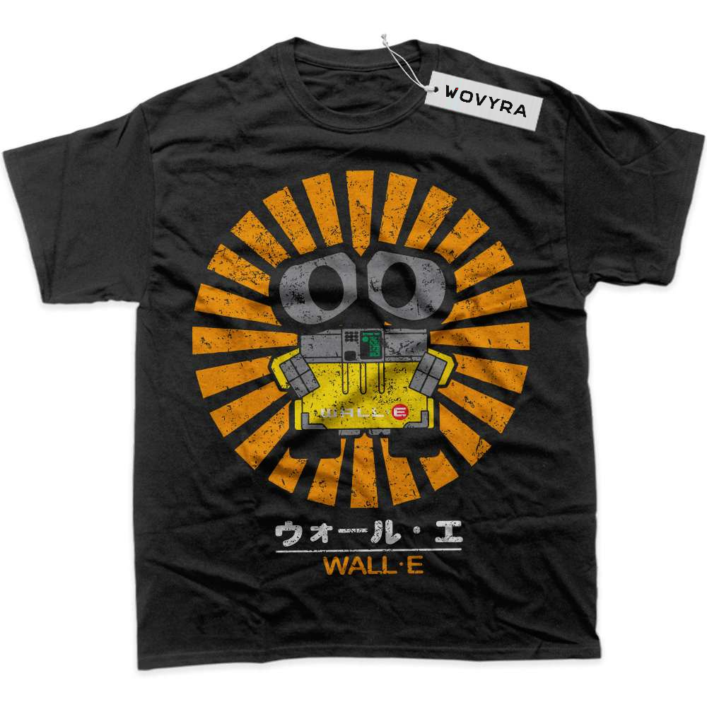 Black WOVYRA WALL-E Orange Sunburst Classic Tee