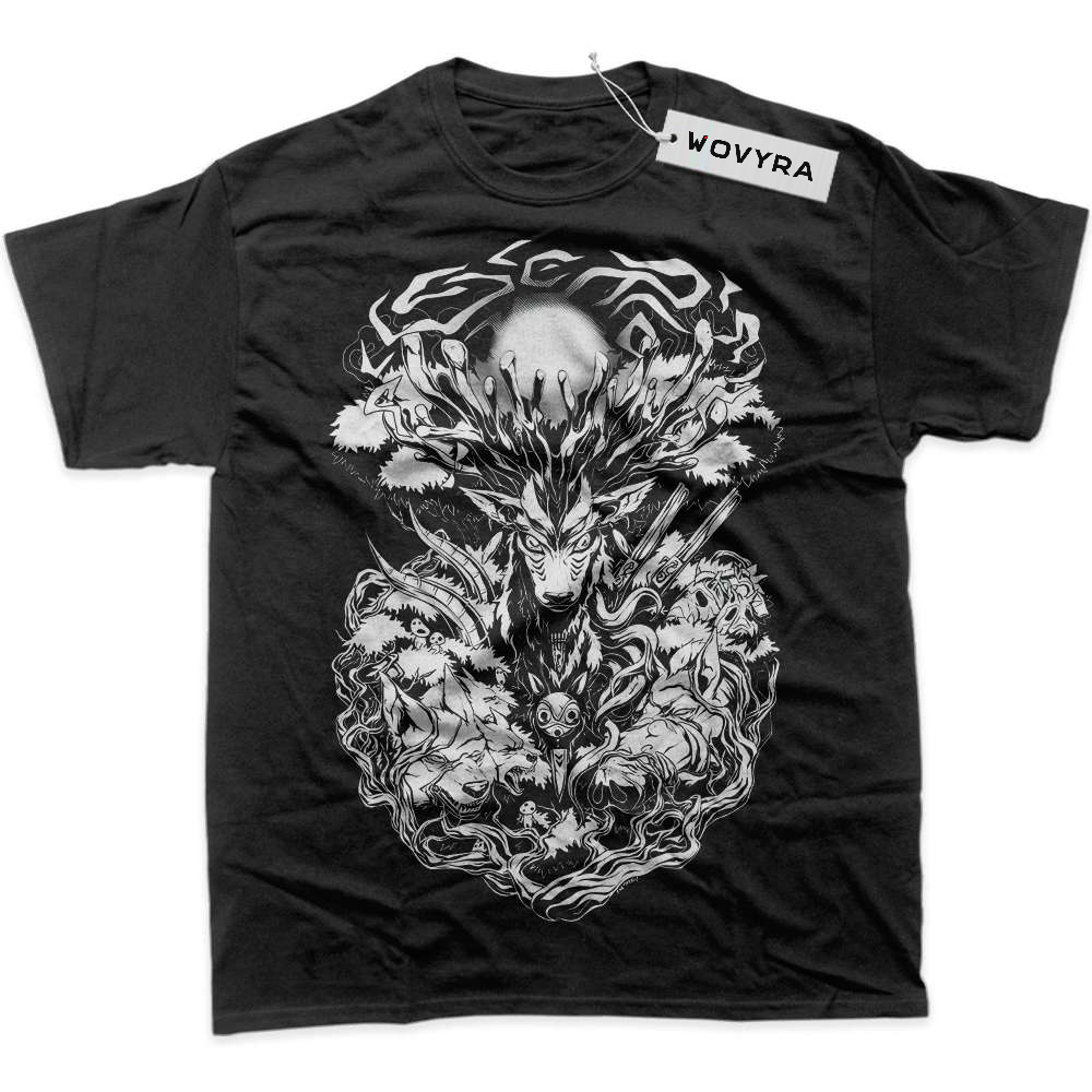 Black WOVYRA Princess Mononoke Forest Spirit Classic Tee