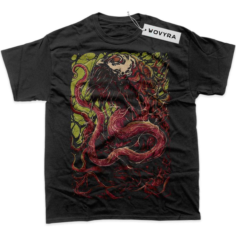 Black WOVYRA Carnage Green Swirl Classic Tee
