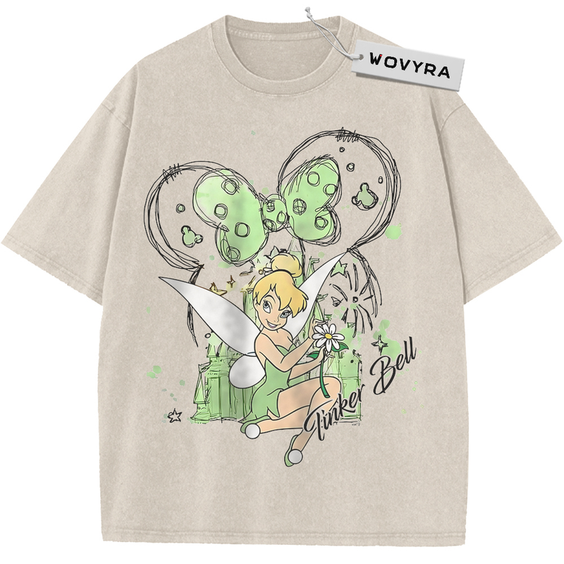 Apricot WOVYRA Tinker Bell Film Reel Vintage Tee