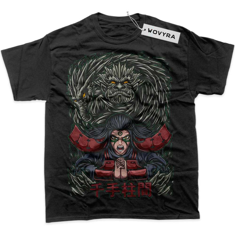 Black WOVYRA Hashirama Senju Naruto Forest Guardian Classic Tee