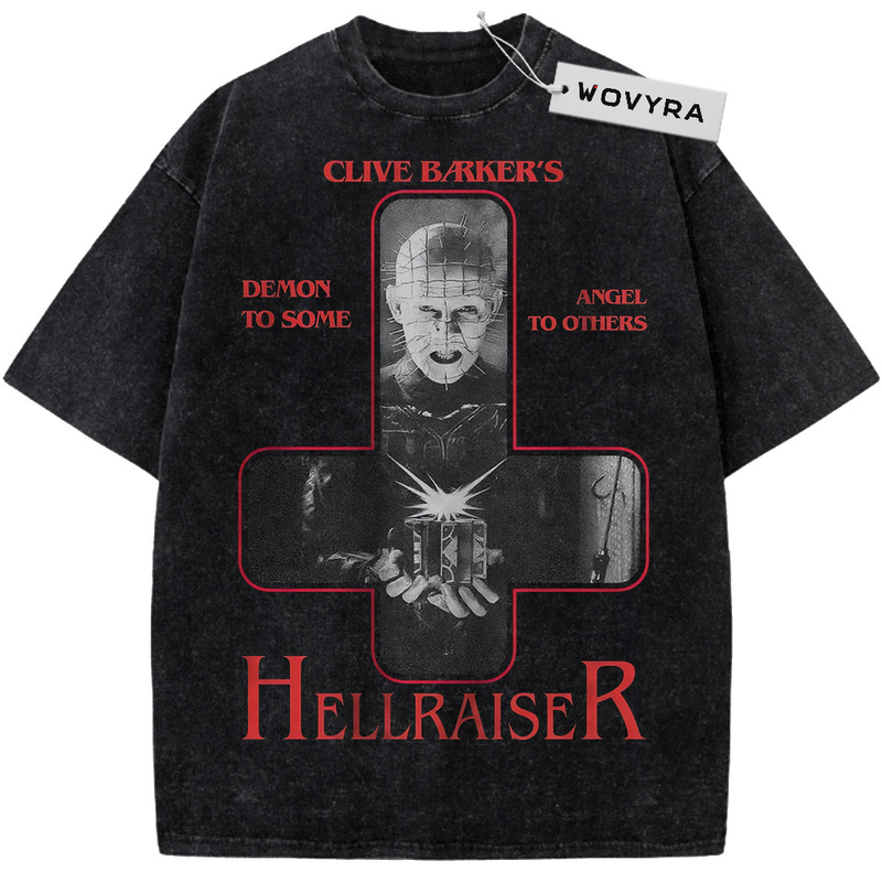 Vintage T-shirt featuring Pinhead portraits arranged in a red-outlined cross composition