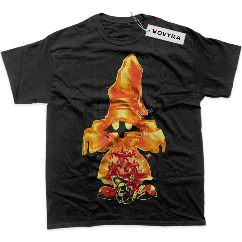 Black WOVYRA Vivi Ornitier Final Fantasy Golden Mage Classic Tee