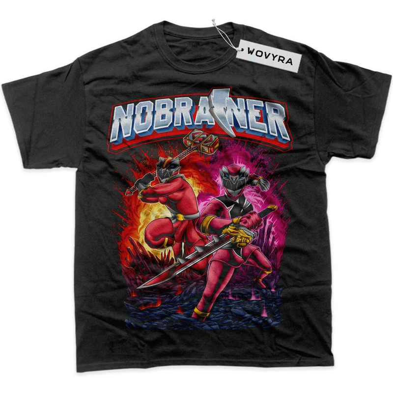 Black WOVYRA Power Rangers Sword Battle Classic Tee
