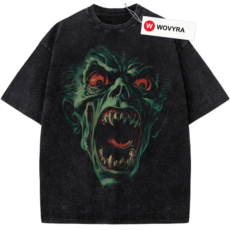Midnight Howl black graphic T-shirt — WOVYRA
